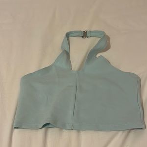 From Artiza Sunday Best Powder Blue Halter Crop Top Size XS (Size 2). Worn once